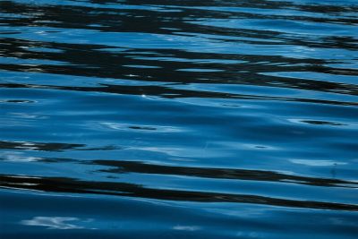 蓝色水面波纹景象