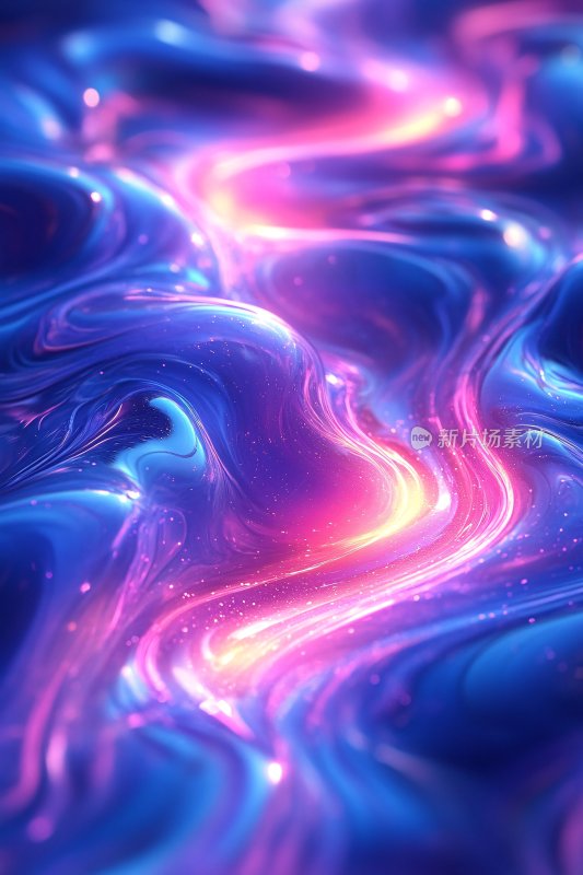 绚丽多彩的流体渐变图案