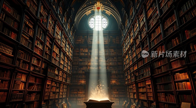 阳光下的神秘图书馆
