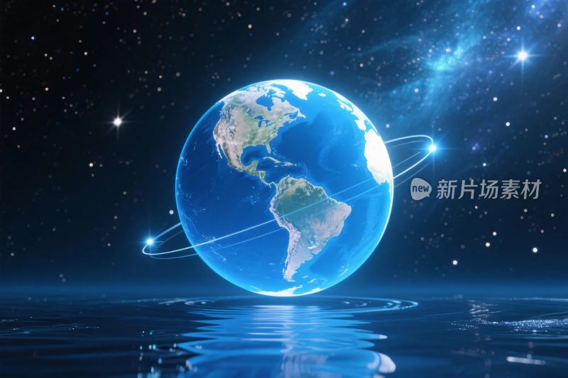 地球宇宙星空插画