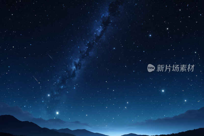 星空夜空一颗乳白色的星星风光风景图片