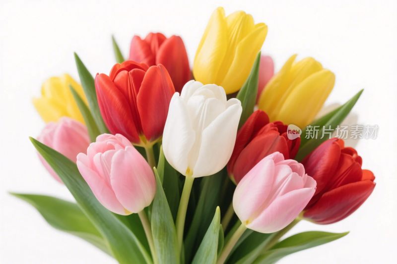 多彩郁金香花束