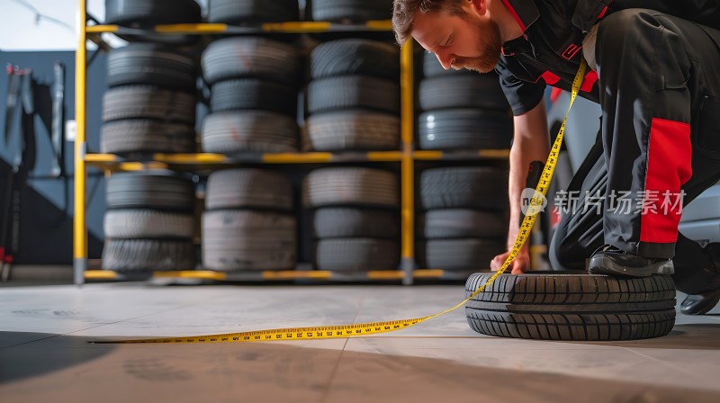 测量轮胎尺寸