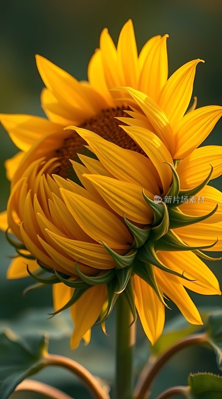 向日葵绽放阳光下的生机勃勃