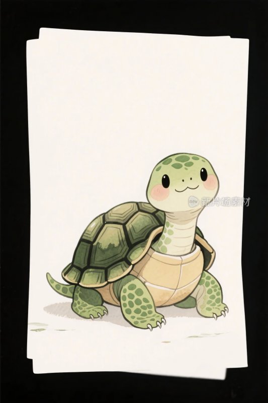 可爱卡通乌龟插画