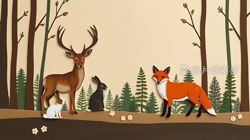 森林里的动物们