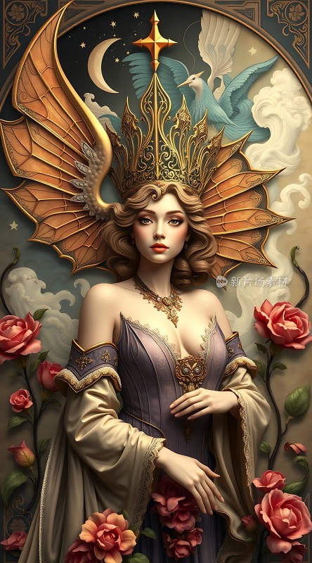 金色皇冠下的玫瑰公主