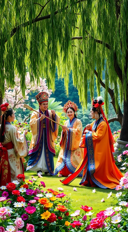 汉服佳人花间舞