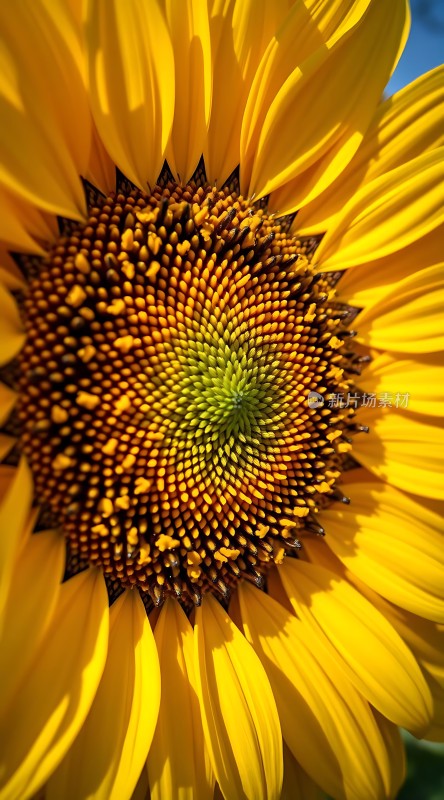 阳光下的向日葵绽放