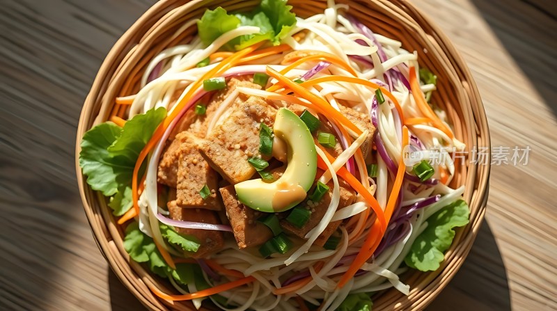 新鲜蔬菜豆腐沙拉