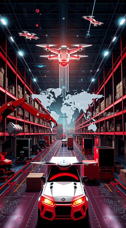 未来物流智能仓储与无人机配送系统