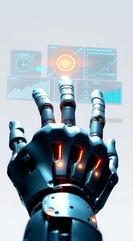 智能机械手操作未来科技界面