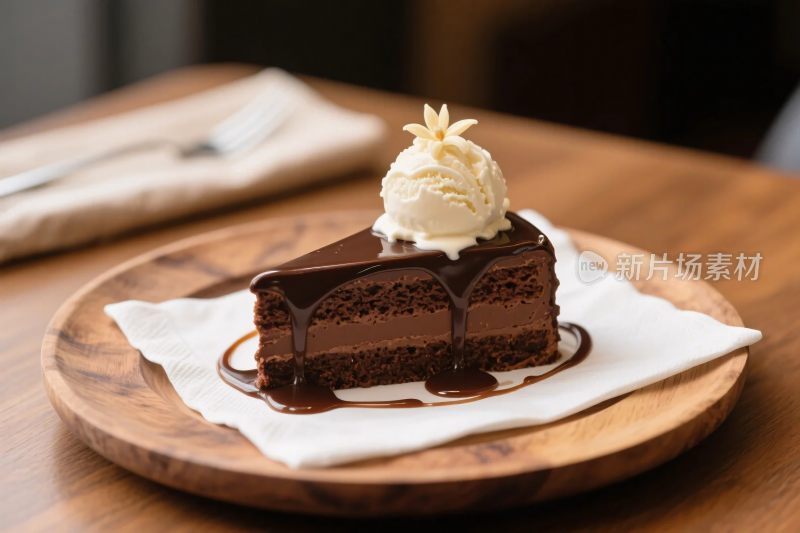 巧克力蛋糕甜点展示