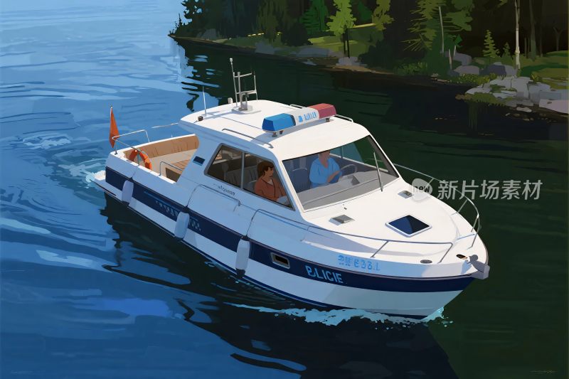 小型游艇水面航行