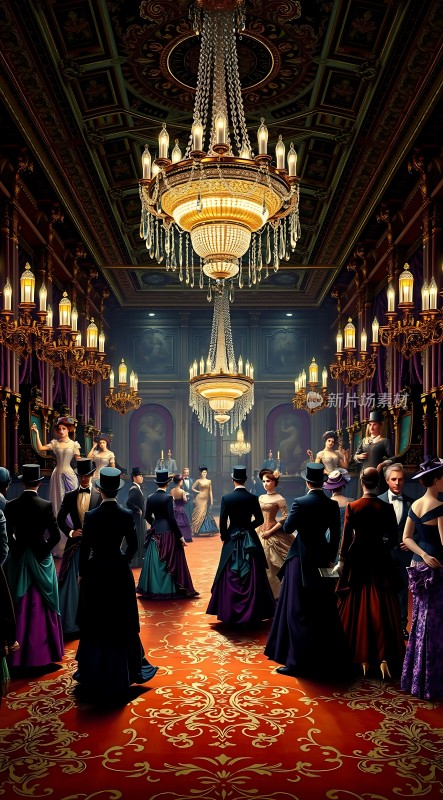 华丽舞会上的优雅时光