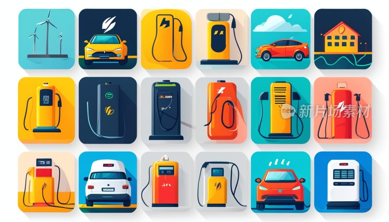 充电图标集