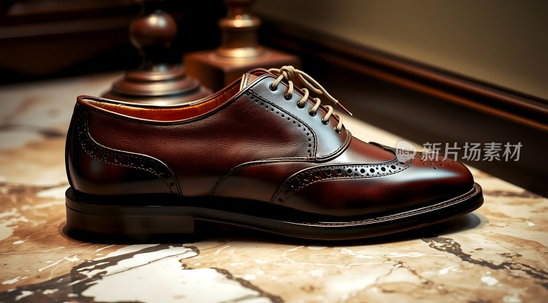 新片场素材 精致皮鞋展示