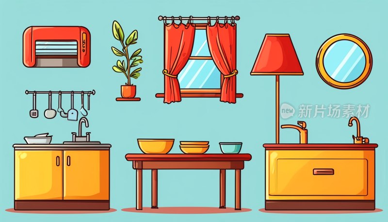 现代家居图标集