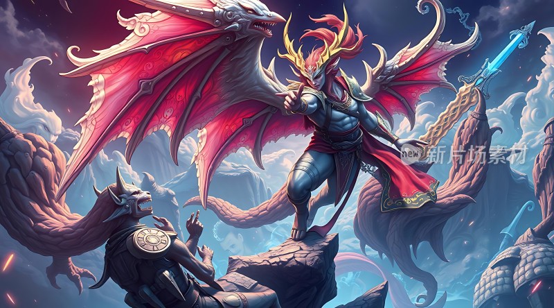 龙骑士与恶魔的对决