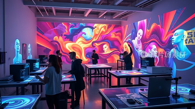 创意设计工作室灵感迸发时刻