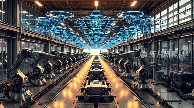 未来工厂智能机器人生产线