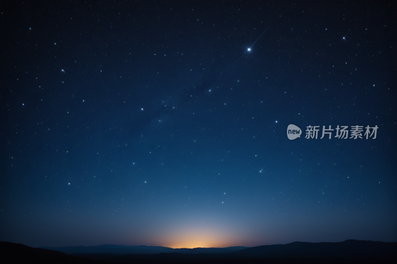 星空有几颗星星和几朵云高清背景纹理图片