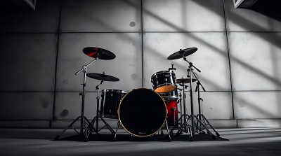 新片场素材 简约架子鼓
