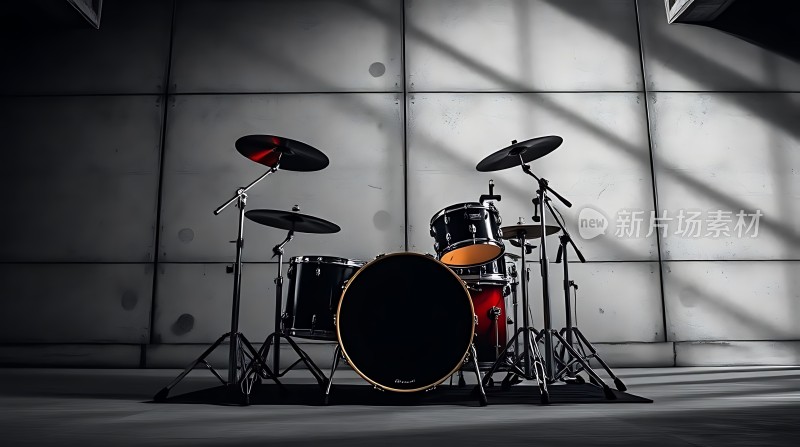 新片场素材 简约架子鼓
