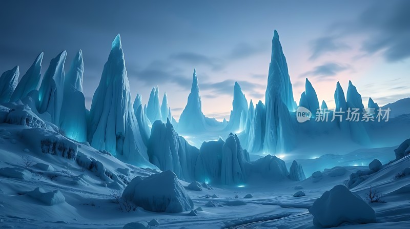 冰封幻境神秘雪原
