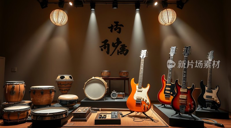 音乐盛宴吉他与鼓的交响