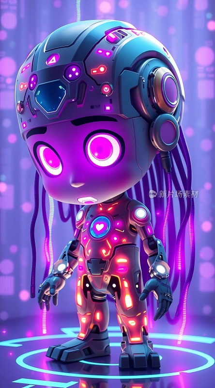 科技小机器人未来感十足