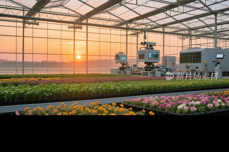 现代化温室种植场景