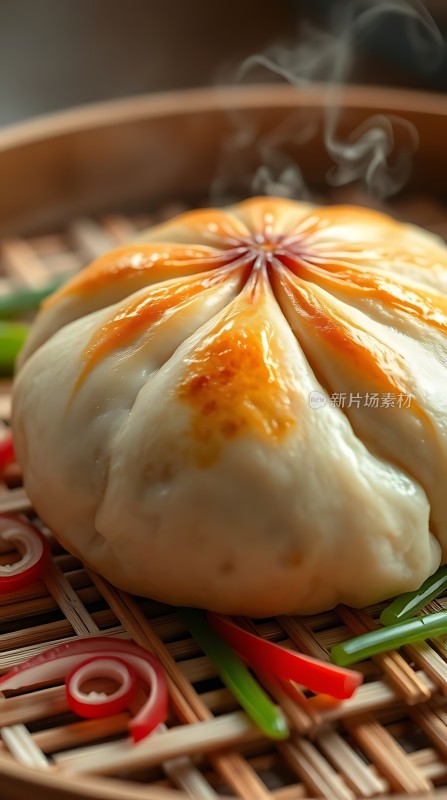 蒸笼里的美味包子