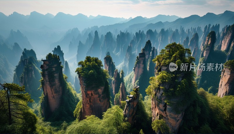 张家界奇峰林立