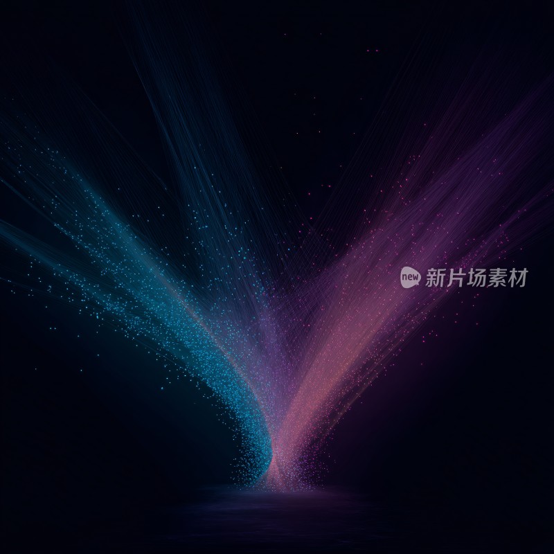 梦幻炫彩粒子光线背景