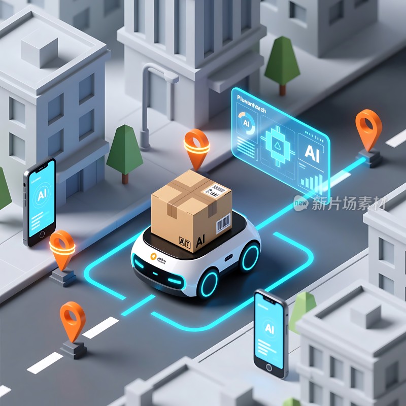 智能配送机器人高效运行