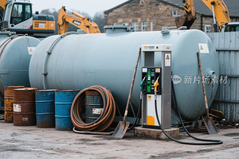 工业储罐与施工场景