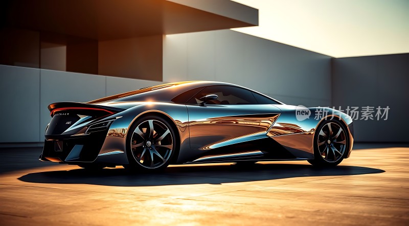 未来座驾流线型跑车展现科技魅力