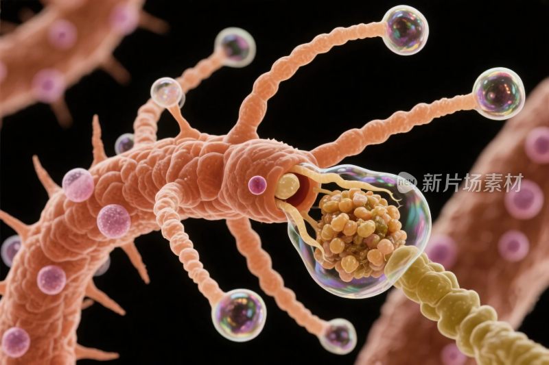 微生物微观特写图