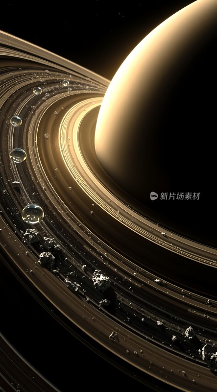土星环与水滴