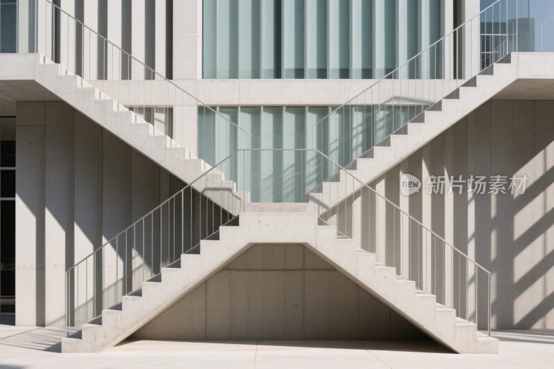 现代建筑楼梯场景