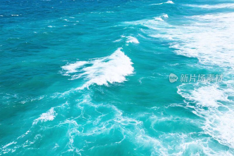 蓝色海洋海浪景观