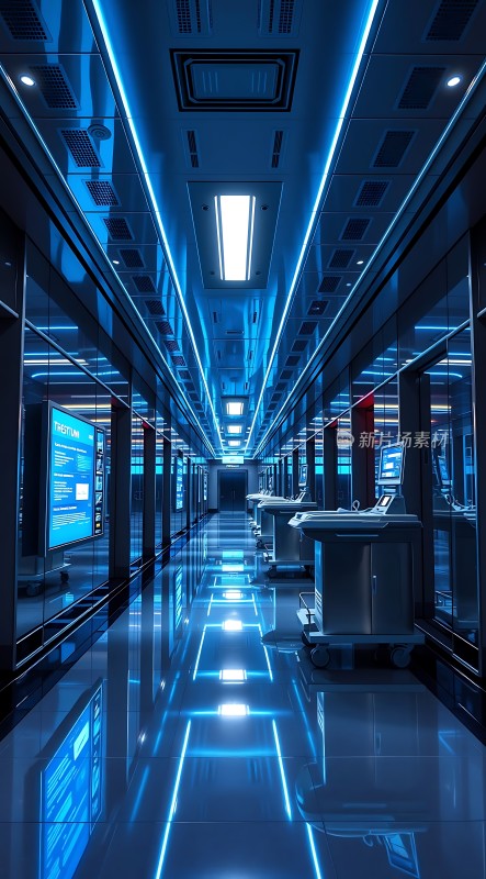 科技感走廊未来主义风格