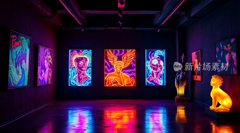 霓虹艺术馆光影与色彩的碰撞