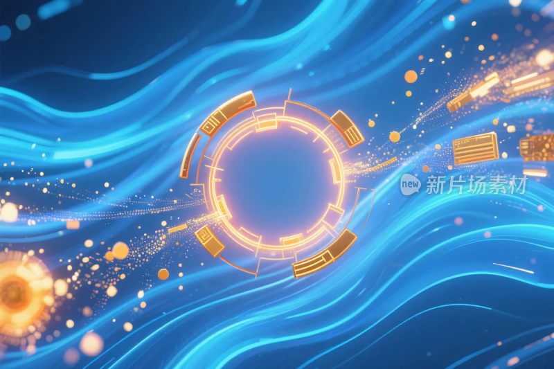 科技感环形抽象插画