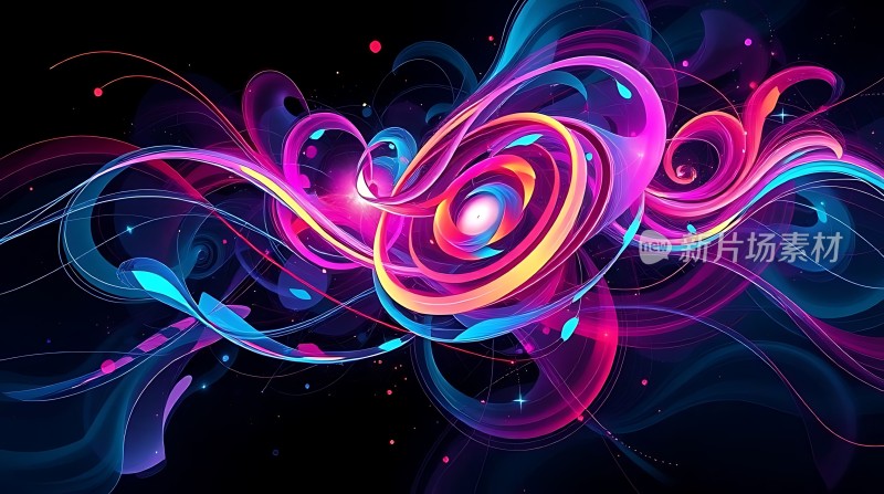 五彩斑斓的艺术旋涡