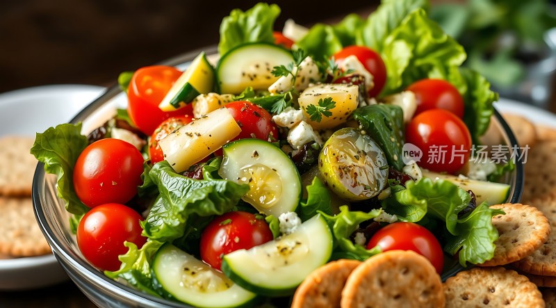 清新蔬菜沙拉健康美味