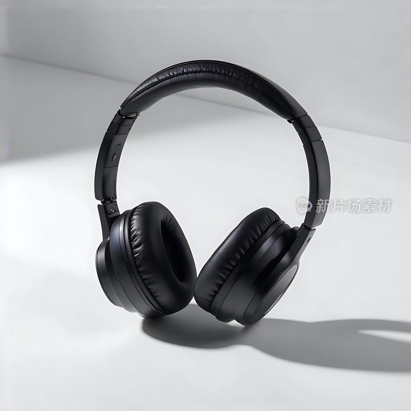 黑色耳机静候聆听时刻