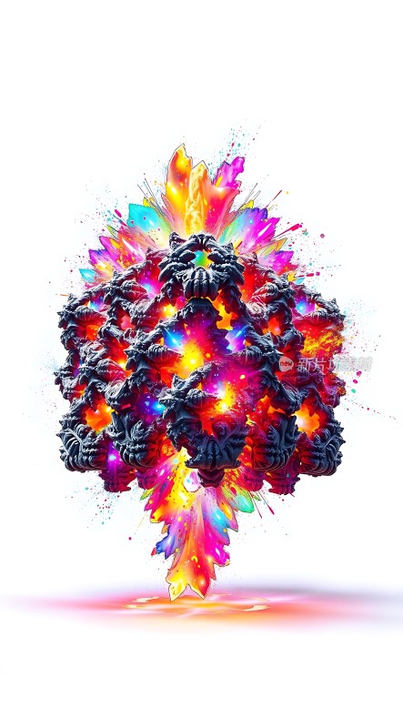 五彩斑斓的能量爆炸