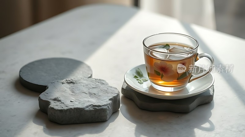 阳光下的茶时光